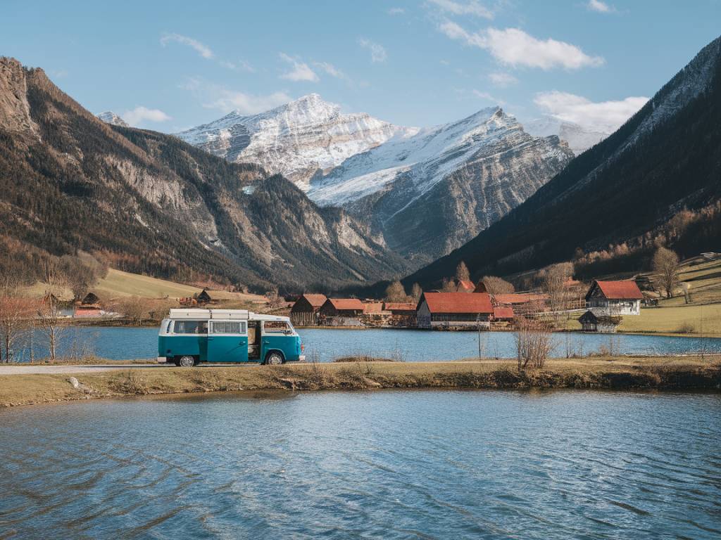 Road trip en van dans les Alpes : entre lacs, sommets et villages typiques