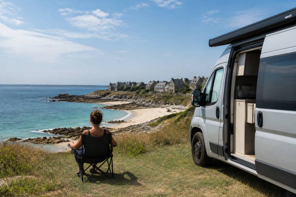 Camper en van en Bretagne sud : entre presqu’îles sauvages, plages secrètes et villages de charme